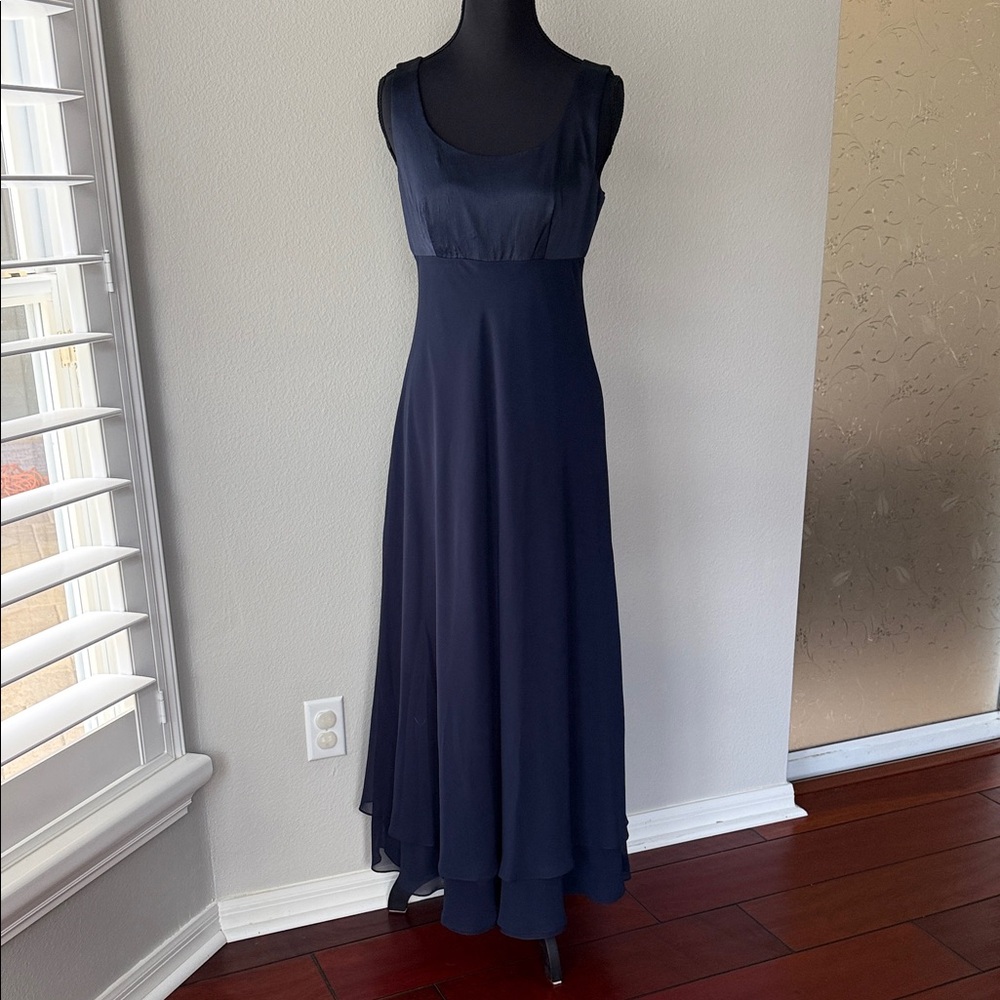 Ann Taylor Midnight Blue Sleeveless Maxi Dress